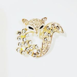 Gold Fox Brooch